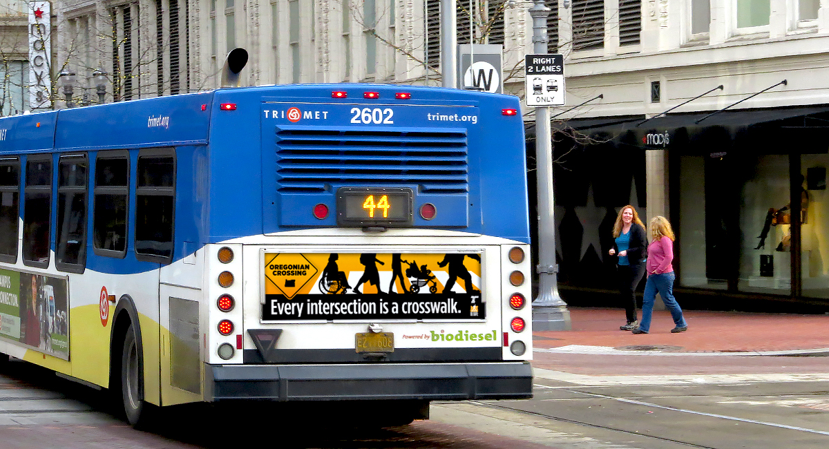 Pedestrian Safety Bus Ad