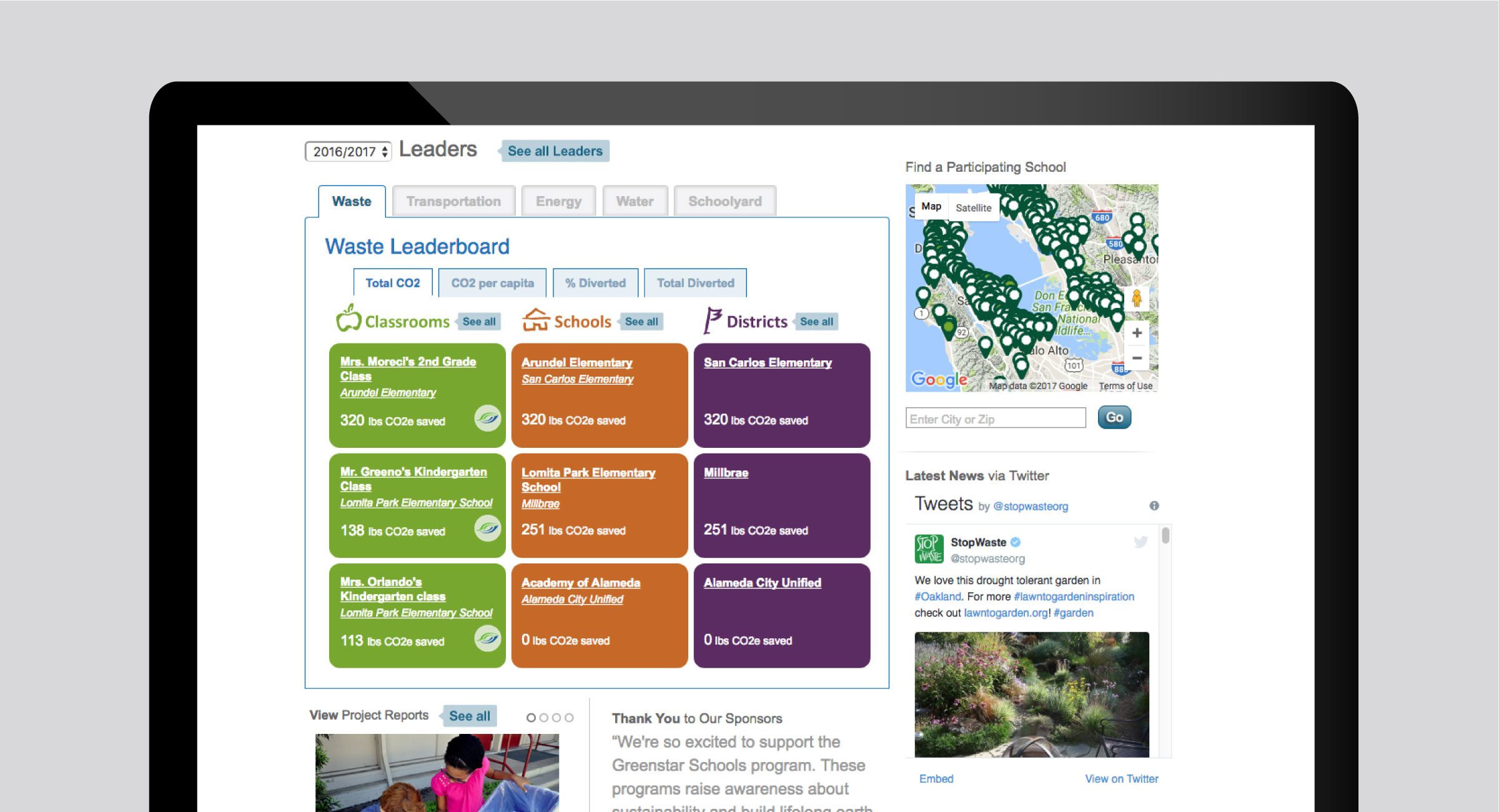 Green Star Schools Dashboard