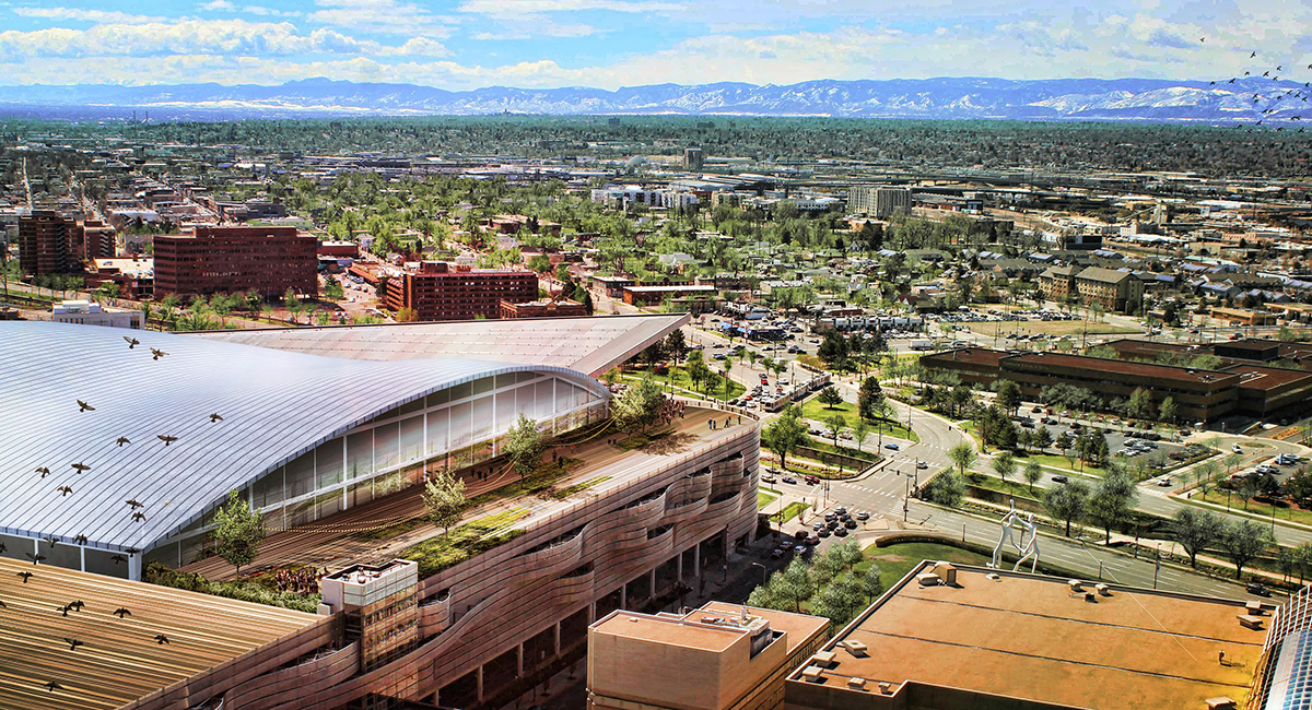 Colorado Convention Center Aerial View