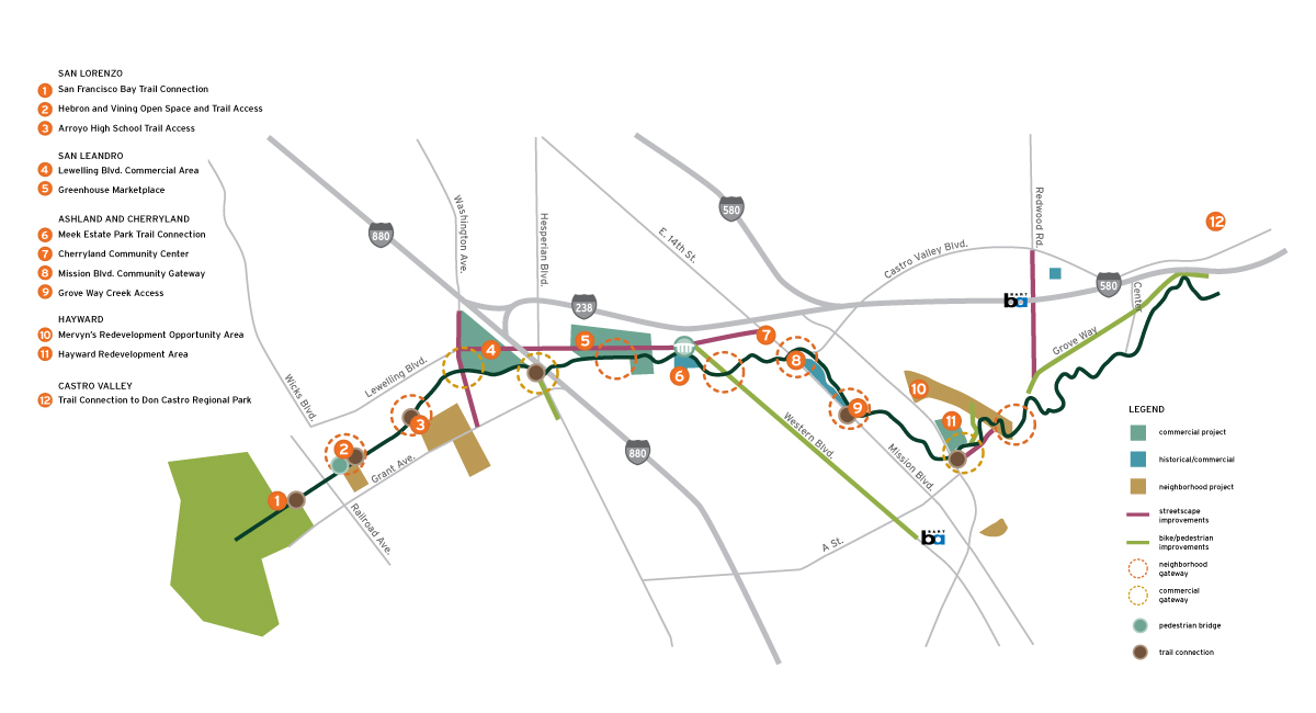 San Lorenzo Creek Map